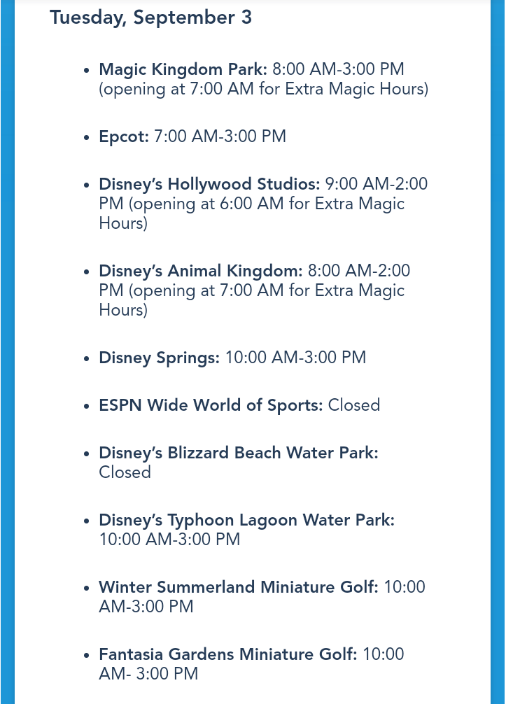 WDW運営情報 その2