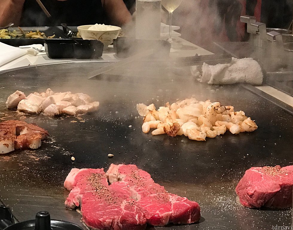 焼いている風景。