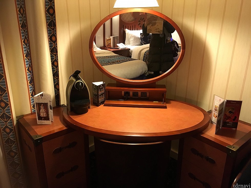 お部屋にはネスプレッソマシンが!コーヒーをゆったりと飲めます