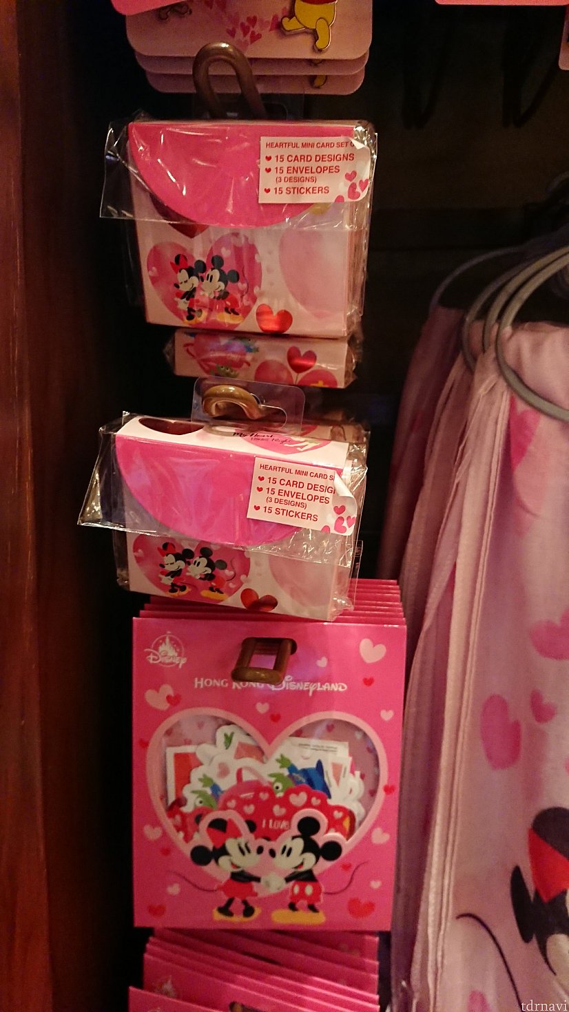 上がカードセット☆68HKD・下はシール☆55HKD