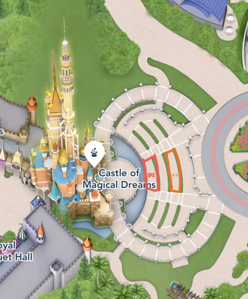 ☑Mickey’s Happy Halloween Adventure<br>
鑑賞エリアはこちら！