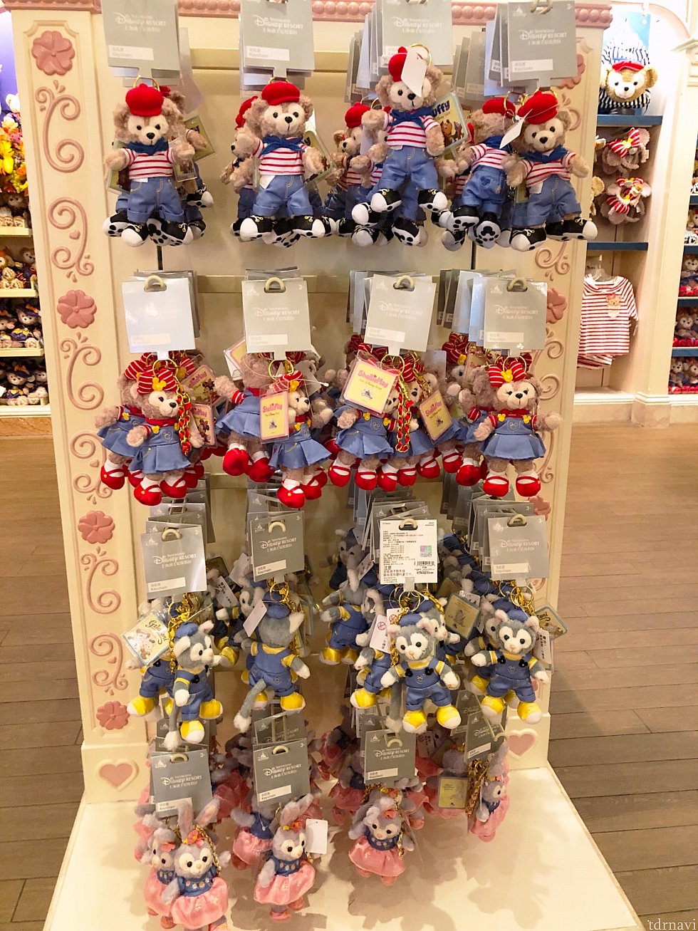 ぬいぐるみキーホルダー 各99元