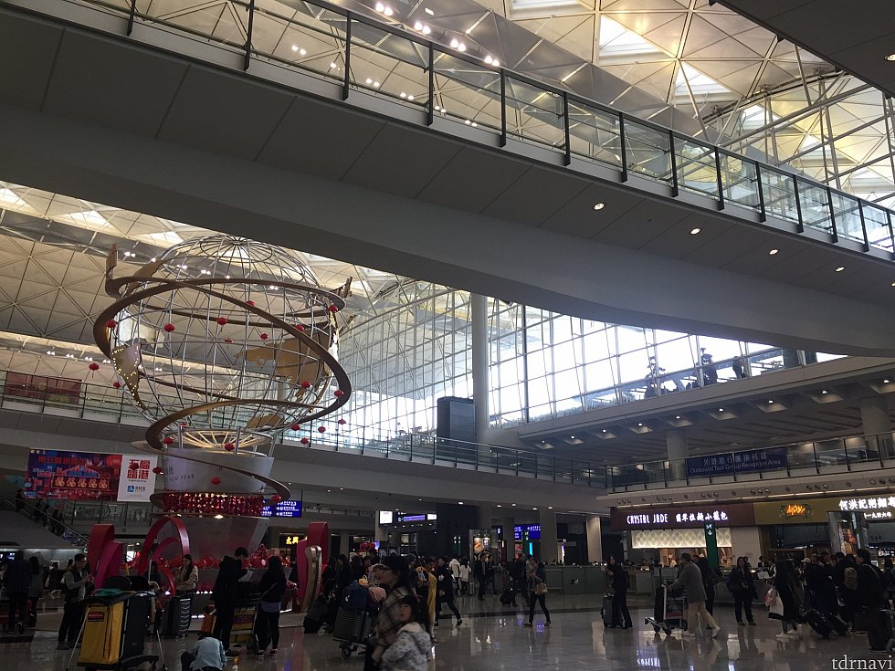 香港空港に到着です!