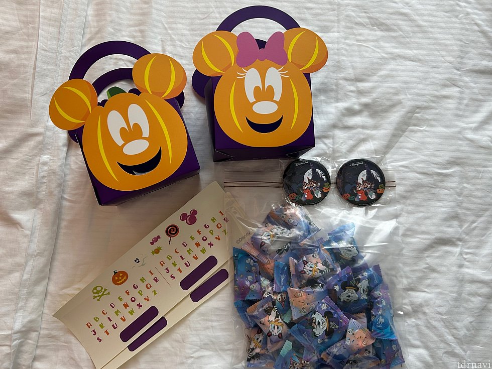 紙製バッグとお菓子（お菓子は私と娘の2人分です）