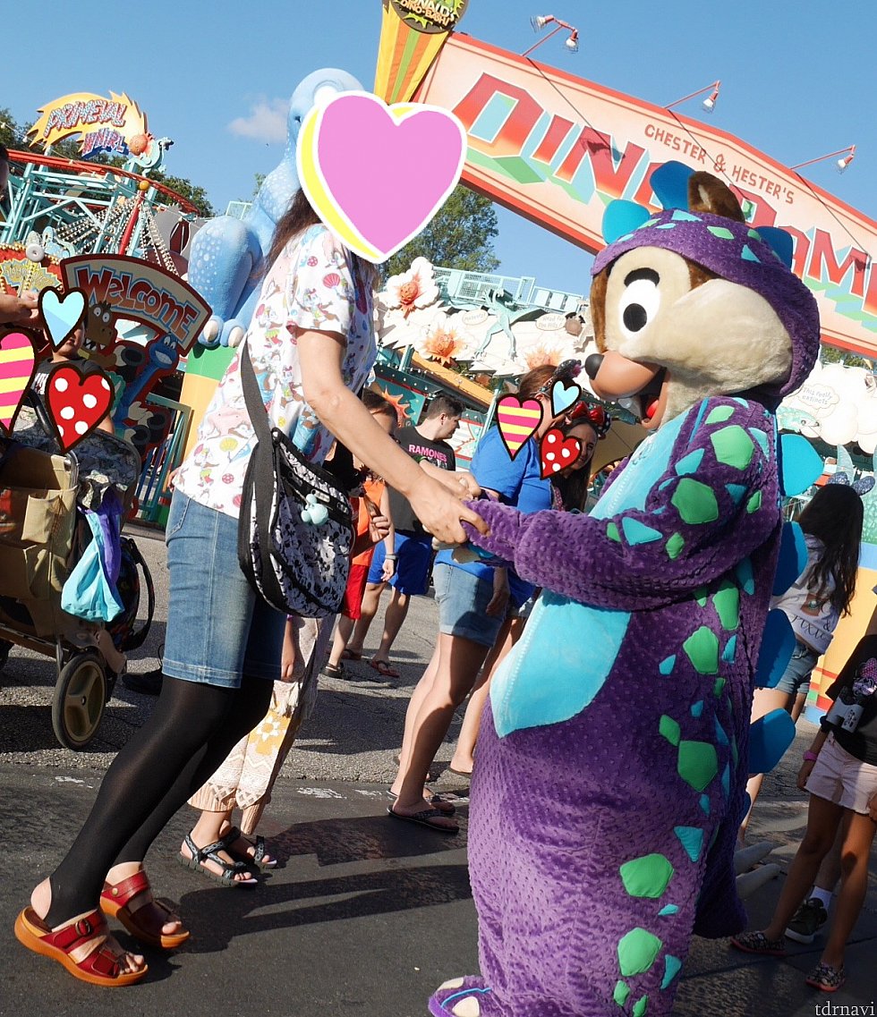 チップが来てくれました。
ちょっと遠慮がちにダンス!