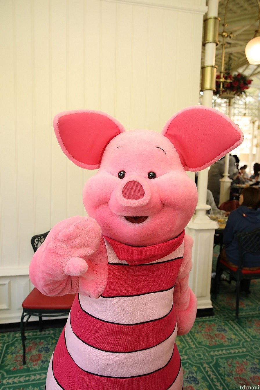 登場キャラクターその②ピグレットです♪フリーで出ると囲まれるのが多く一苦労しますね!