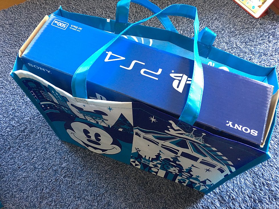 Mサイズはプレステ4の箱がピッタリ入ります。