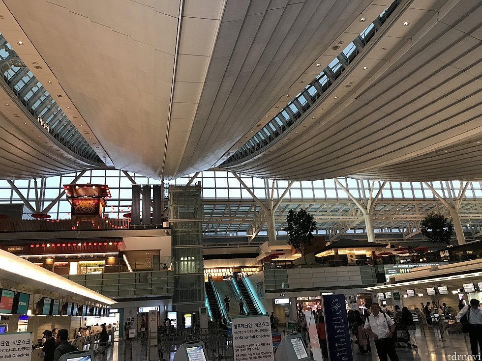 羽田の搭乗階です。入ってすぐがJALなのでとても便利です。