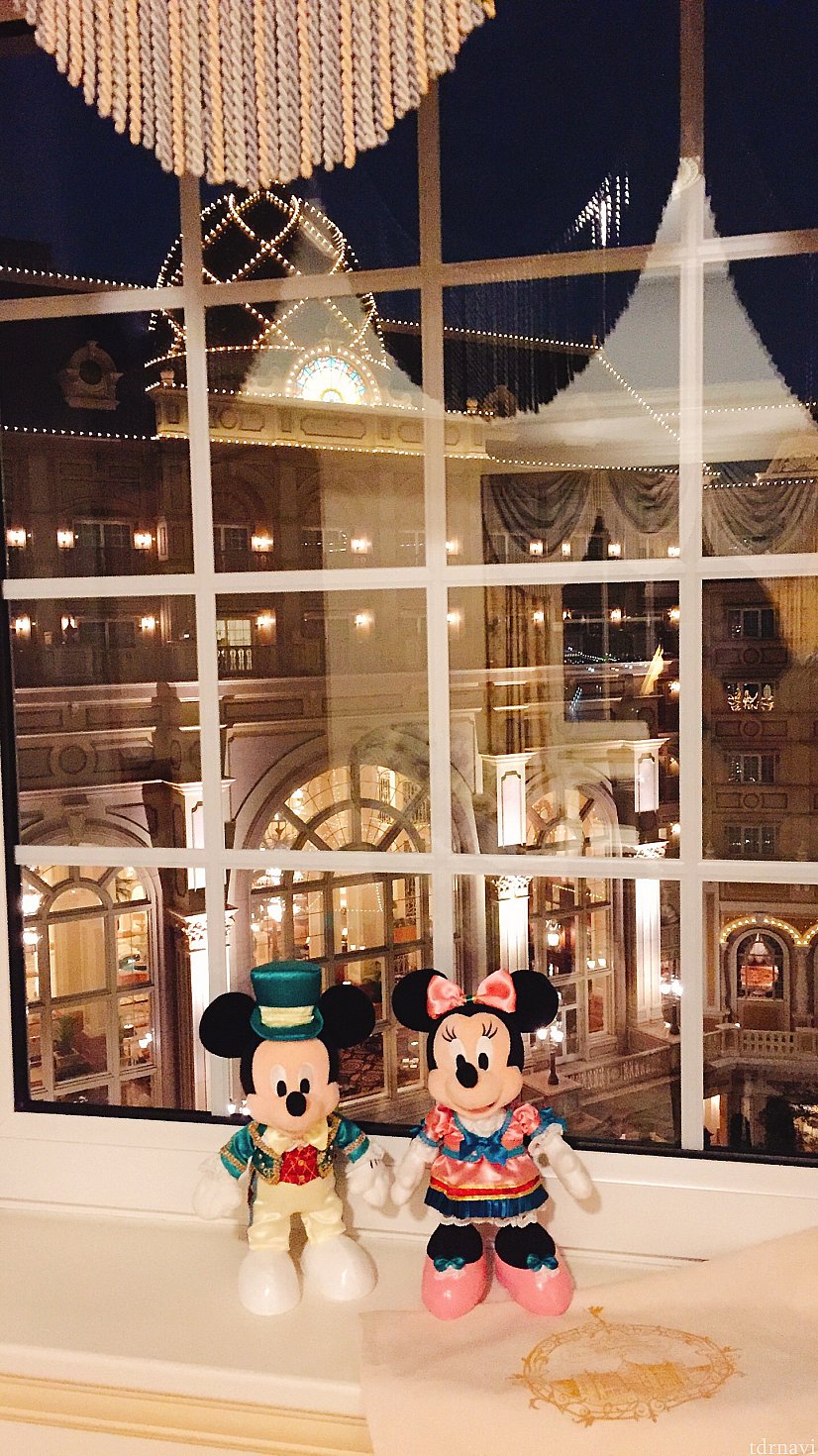 念願だった宿泊者限定のミキミニぬいをお迎えしました!衣装がエレガントでかわいくて最高😍