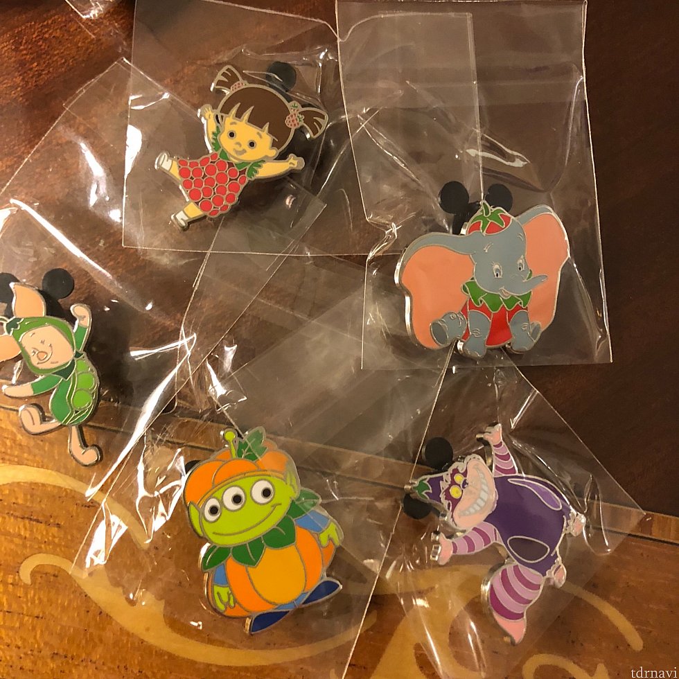 なんとかゲットできたピンたち!ピグレット とブーは新作かな。