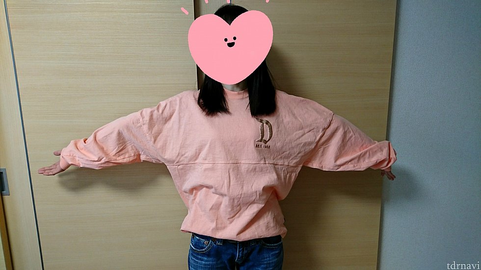 身長151センチでxsを着た場合
袖が余りまくってます