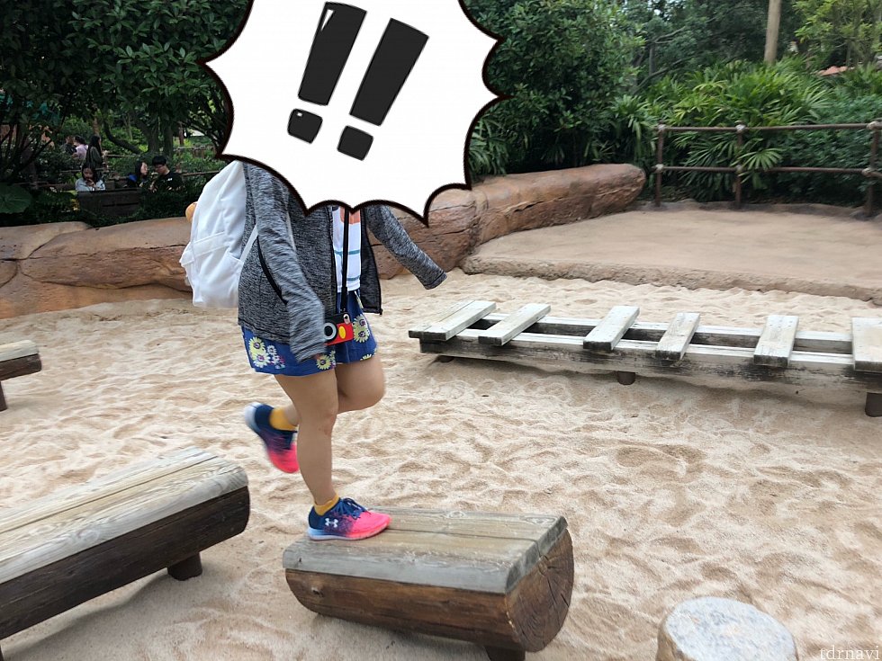 そこらじゅうに遊べるスポットが点在してます。