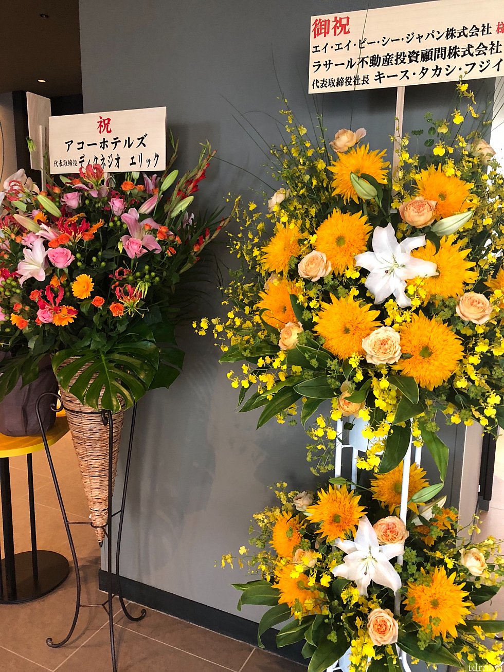 お祝いのお花がたくさん来てました♪
