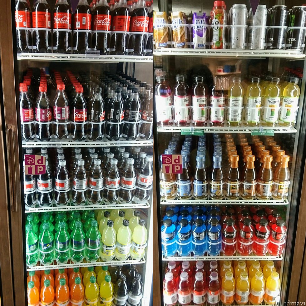 【左】コーラ等の炭酸飲料
【右】エナジードリンク系、紅茶系、その他