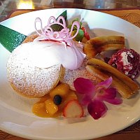 スティッチやエンジェルちゃんがとっても可愛いパンケーキセット