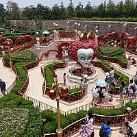 香港ディズニー　アリスインワンダーランド 迷路は簡単。フォトロケとして楽しむアトラクション | アリス