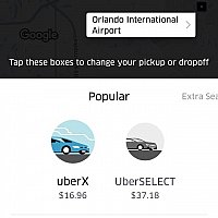 予約の際の注意点とオーランド空港から利用時のUBER初体験レポート 