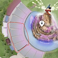 1回公演の日の「Fantasmic！」ダイニングパッケージ無しでどう待つ