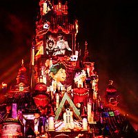 Disney - ☆ディズニー 花火カーテン 新品未使用☆ ディズニーリゾート 花火 パーク柄 カーテン】新品未使用品