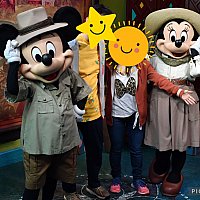 WDW】サファリ衣装のミッキー＆ミニーとグリーティング