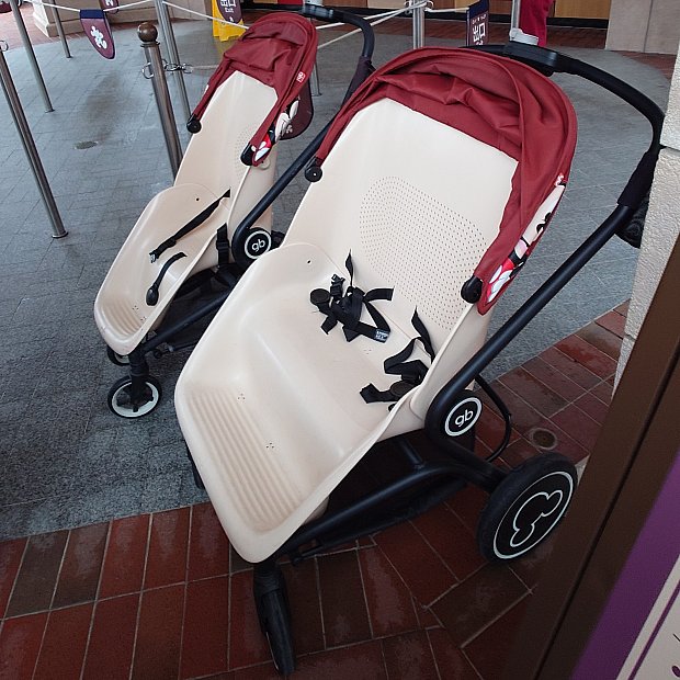 ベビーカーレンタルにキャッシュレスが使えます！ 子連れディズニー