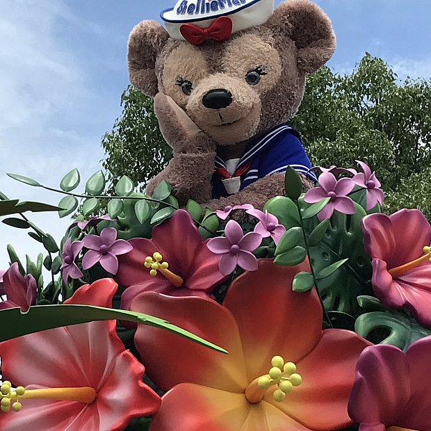 水加減もフロートも可愛い♡ダッフィ&シェリーメイの水まきプレ