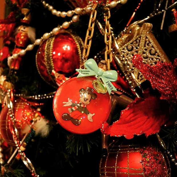 レア レトロ ミッキー＆ミニー オーナメント クリスマス 木製 レア