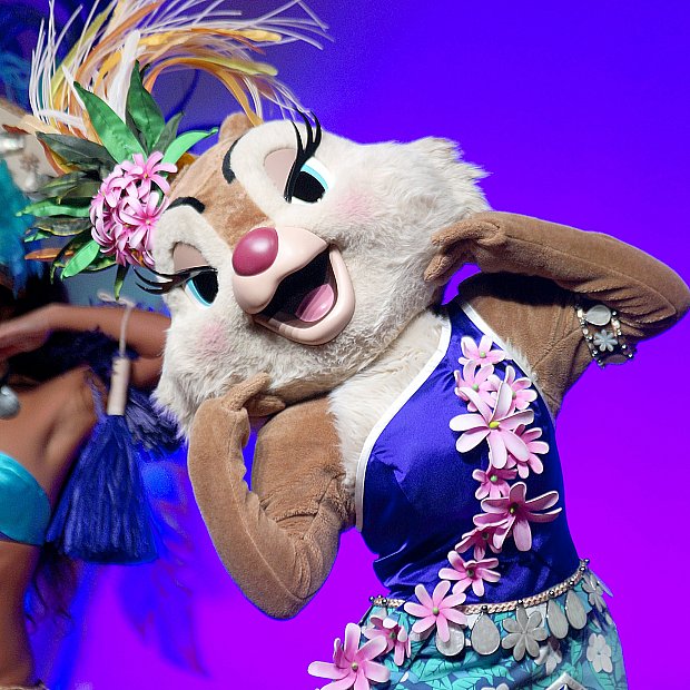 ショー名にふさわしい虹の演出や音源が素晴らしい ミッキーのレインボー ルアウ