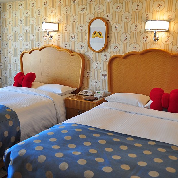 可愛いミニーマウスルーム アンバサダーフロア特典も使えるお部屋 ディズニーアンバサダーホテル