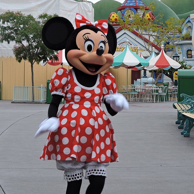 朝一に！ ミニーの家（カリフォルニア）