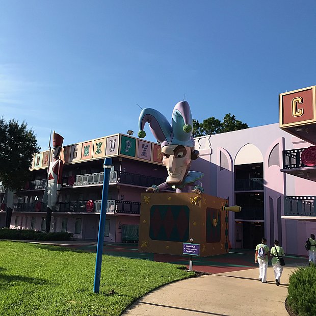 チェックインでのお話しメイン ディズニー オールスター ムービー リゾート フロリダ