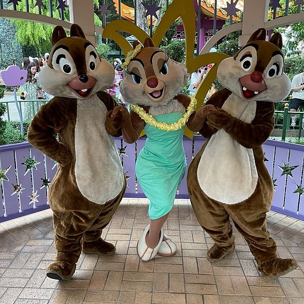 キュージョン ディズニー チップとデール クラリス 根付けストラップ