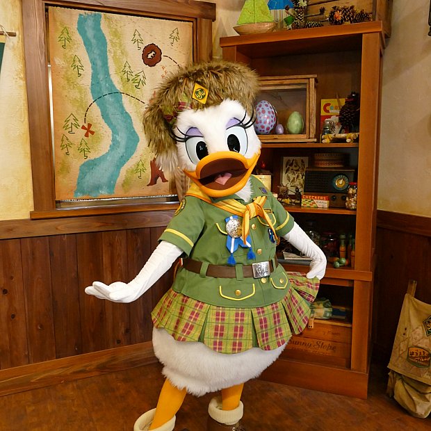 ディズニー ウッドチャック トゥーン デイジー ウッドチャックグリーティングトレイル デイジー 可愛いデイジー