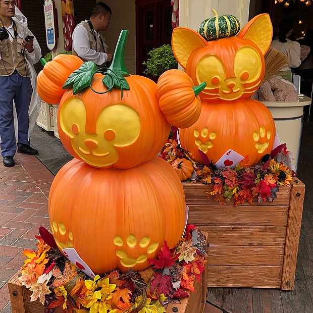 ハロウィーンのデコレーションはされていましたが…（上海）